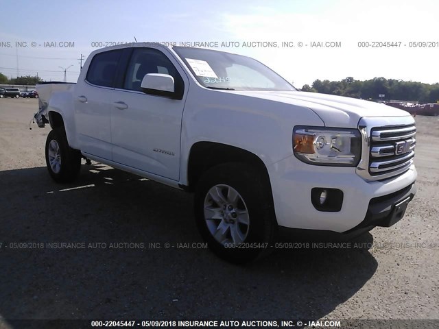 1GTG5CEA4H1153067 - 2017 GMC CANYON SLE WHITE photo 1