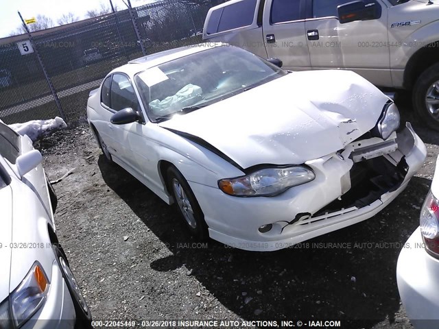2G1WX15K819176574 - 2001 CHEVROLET MONTE CARLO SS თეთრი ფოტო 1