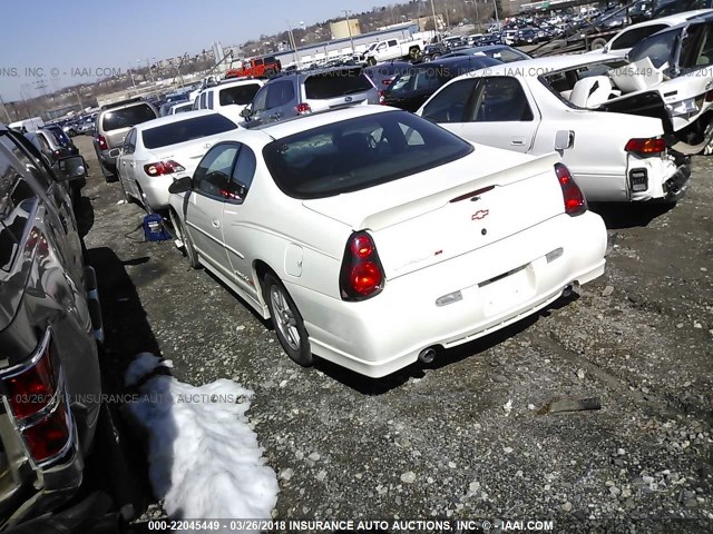 2G1WX15K819176574 - 2001 CHEVROLET MONTE CARLO SS WHITE photo 3