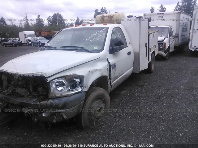 3D6WG46A77G764487 - 2007 DODGE RAM 3500 ST/SLT WHITE photo 2