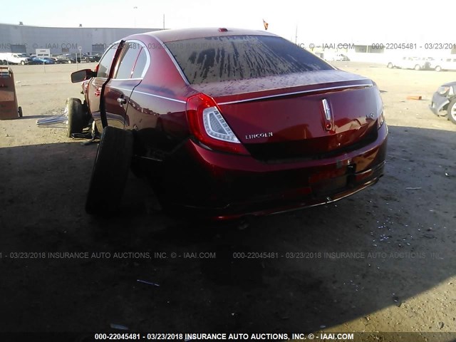 1LNHL9DK1DG611626 - 2013 LINCOLN MKS RED photo 3