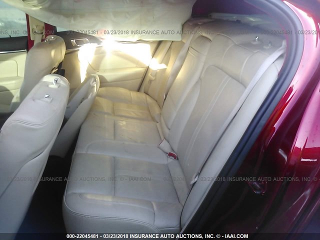 1LNHL9DK1DG611626 - 2013 LINCOLN MKS RED photo 8