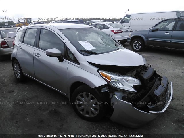 3N1CE2CP6FL391690 - 2015 NISSAN VERSA NOTE S/S PLUS/SV/SL/SR SILVER photo 1