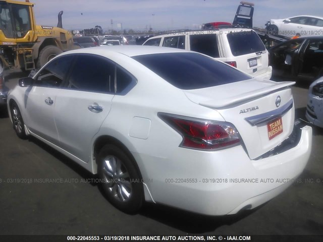 1N4AL3AP9FC116299 - 2015 NISSAN ALTIMA 2.5/S/SV/SL WHITE photo 3