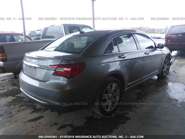 1C3CCBAB6DN761158 - 2013 CHRYSLER 200 LX GRAY photo 4