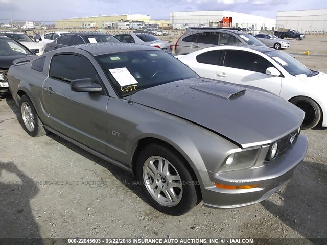 1ZVHT82H485166058 - 2008 FORD MUSTANG GT SILVER photo 1