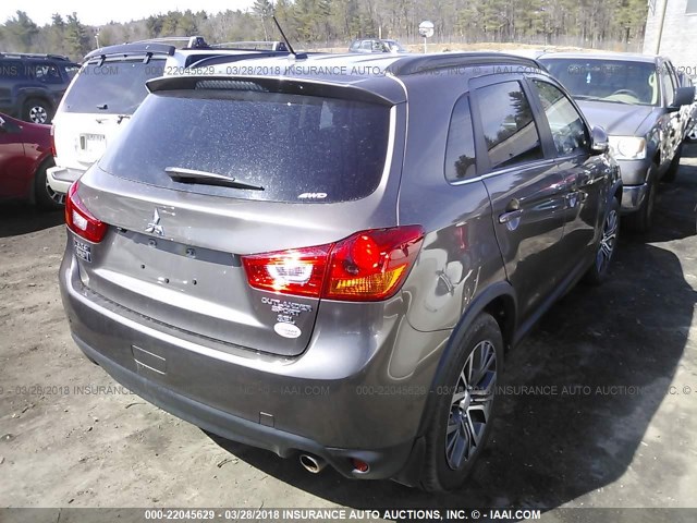 JA4AR4AW8GZ052464 - 2016 MITSUBISHI OUTLANDER SPORT SEL/GT BROWN photo 4