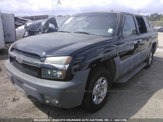 3GNEC13T32G123032 - 2002 CHEVROLET AVALANCHE C1500 BLACK photo 2