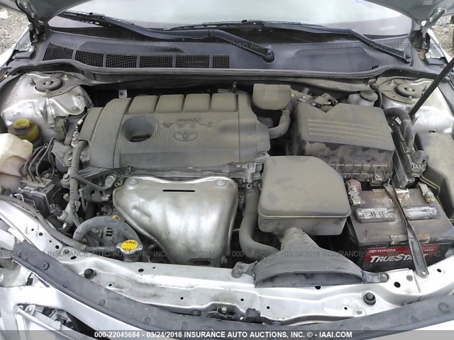4T1BF3EK2BU135345 - 2011 TOYOTA CAMRY SE/LE/XLE SILVER photo 10