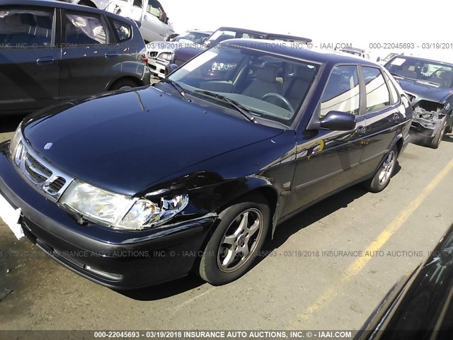 YS3DD58H512029036 - 2001 SAAB 9-3 BLACK photo 2