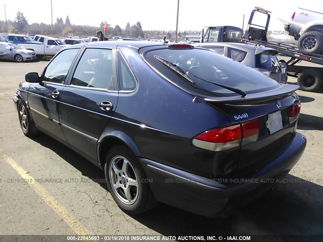 YS3DD58H512029036 - 2001 SAAB 9-3 BLACK photo 3