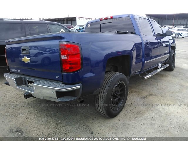 3GCPCREC4EG486991 - 2014 CHEVROLET SILVERADO C1500 LT BLUE photo 4