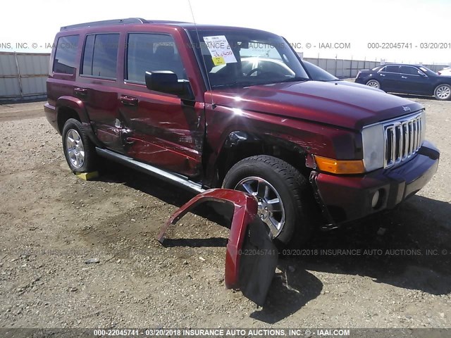 1J8HG48K57C670981 - 2007 JEEP COMMANDER MAROON photo 6