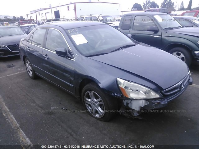 1HGCM56306A120319 - 2006 HONDA ACCORD SE GRAY photo 1