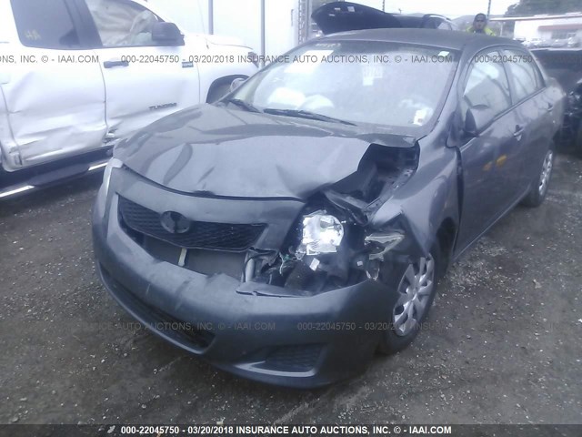 2T1BU4EE4AC322530 - 2010 TOYOTA COROLLA S/LE/XLE GRAY photo 6