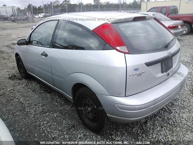 1FAFP31N87W211350 - 2007 FORD FOCUS ZX3/S/SE/SES SILVER photo 3