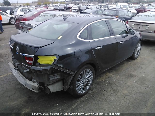 1G4PT5SV1D4172690 - 2013 BUICK VERANO PREMIUM BLACK photo 4