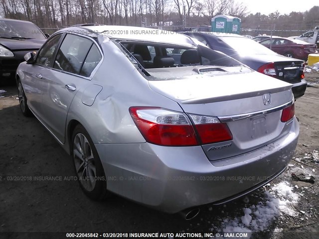 1HGCR2F59FA177975 - 2015 HONDA ACCORD SPORT 银色 照片 3