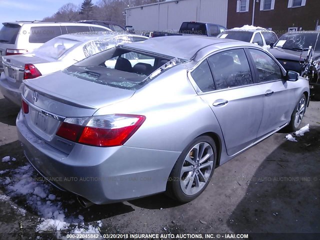 1HGCR2F59FA177975 - 2015 HONDA ACCORD SPORT 银色 照片 4
