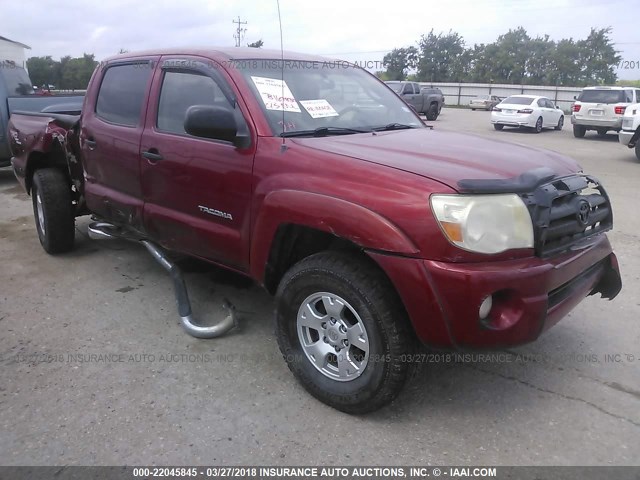 3TMJU62N16M010997 - 2006 TOYOTA TACOMA DOUBLE CAB PRERUNNER MAROON photo 1