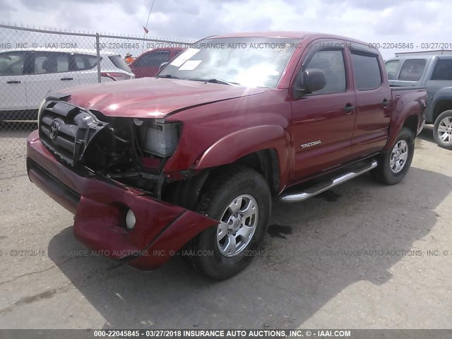 3TMJU62N16M010997 - 2006 TOYOTA TACOMA DOUBLE CAB PRERUNNER MAROON photo 2