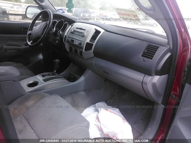 3TMJU62N16M010997 - 2006 TOYOTA TACOMA DOUBLE CAB PRERUNNER MAROON photo 5