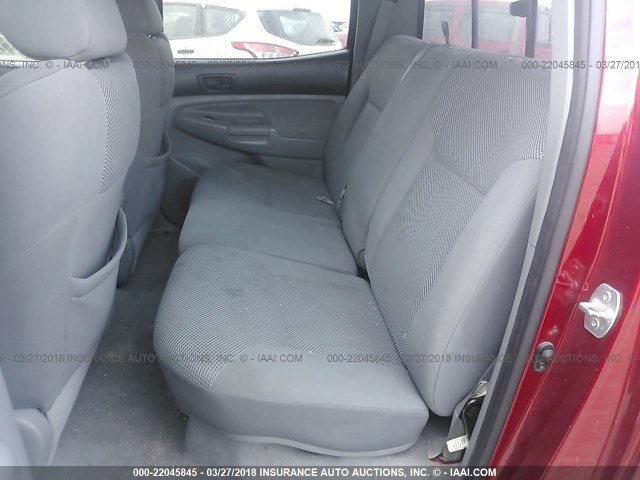 3TMJU62N16M010997 - 2006 TOYOTA TACOMA DOUBLE CAB PRERUNNER MAROON photo 8