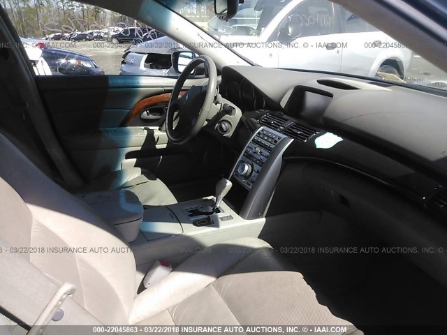 JH4KB165X6C003084 - 2006 ACURA RL ვერცხლისფერი ფოტო 5
