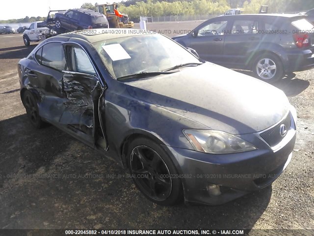 JTHBK262482063396 - 2008 LEXUS IS 250 GRAY photo 1