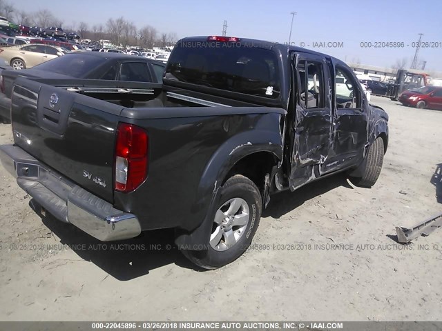 1N6AD0EV2CC470804 - 2012 NISSAN FRONTIER S/SV/SL/PRO-4X GRAY photo 4