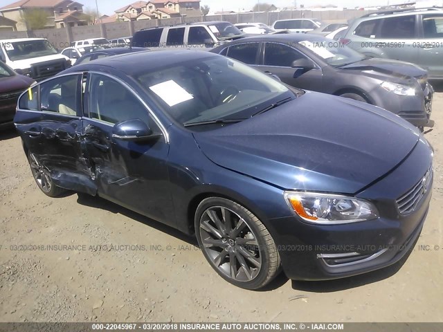 YV126MFK7F1340511 - 2015 VOLVO S60 PREMIER BLUE photo 1