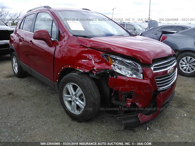 KL7CJLSBXGB634065 - 2016 CHEVROLET TRAX 1LT RED photo 1