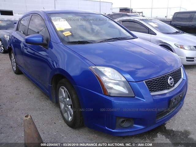 3N1AB6AP1CL659471 - 2012 NISSAN SENTRA 2.0/2.0S/SR/2.0SL BLUE photo 1