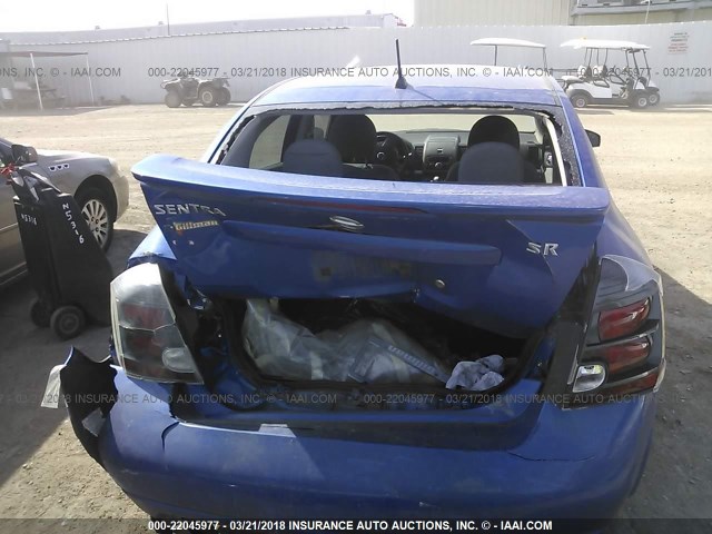 3N1AB6AP1CL659471 - 2012 NISSAN SENTRA 2.0/2.0S/SR/2.0SL BLUE photo 6