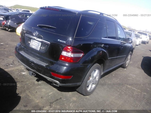 4JGBB8GB4AA603064 - 2010 MERCEDES-BENZ ML 350 4MATIC BLACK photo 4