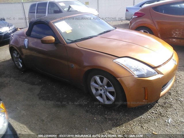 JN1AZ36A14T014461 - 2004 NISSAN 350Z ROADSTER ORANGE photo 1