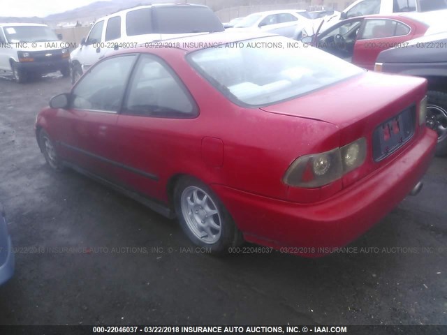 1HGEJ7120VL050030 - 1997 HONDA CIVIC HX RED photo 3