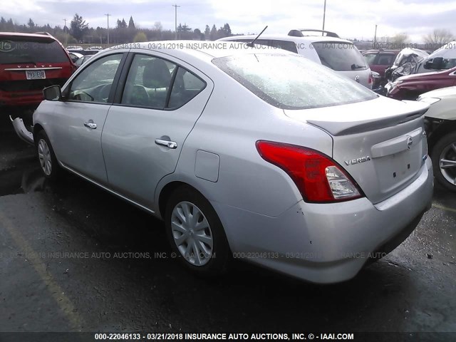 3N1CN7AP4FL867290 - 2015 NISSAN VERSA S/S PLUS/SV/SL SILVER photo 3