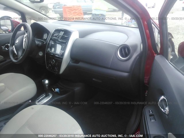 3N1CE2CP1FL386607 - 2015 NISSAN VERSA NOTE S/S PLUS/SV/SL/SR RED photo 5