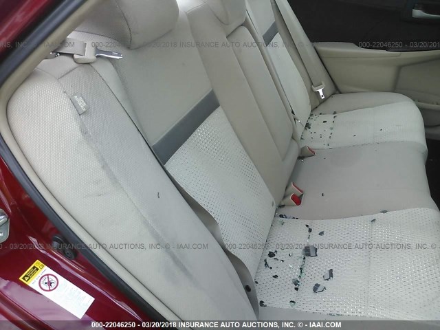 4T1BF1FK0EU789851 - 2014 TOYOTA CAMRY L/SE/LE/XLE 红色 照片 8