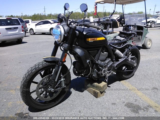 ML015ANM3FT001772 - 2015 DUCATI SCRAMBLER 800 BLACK photo 2