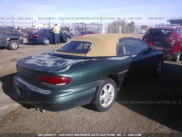 3C3EL55H2VT565132 - 1997 CHRYSLER SEBRING JXI GREEN photo 4