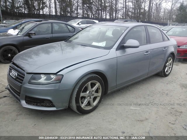 WAULF78K59N026102 - 2009 AUDI A4 2.0T QUATTRO GRAY photo 2