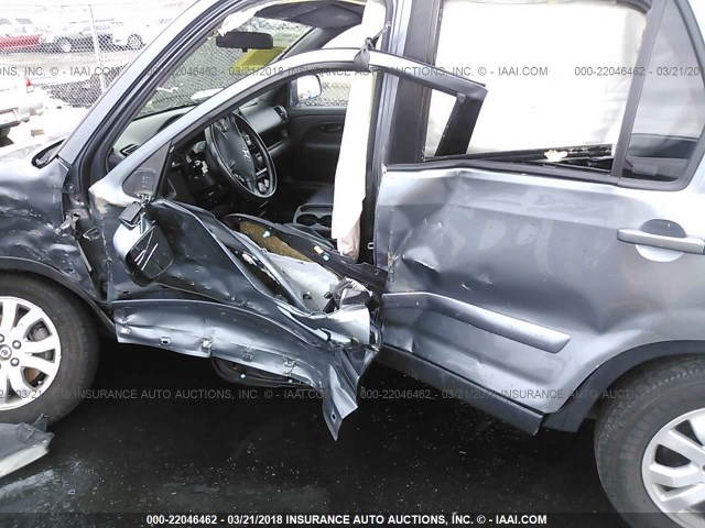 JHLRD789X6C016708 - 2006 HONDA CR-V SE/EX GRAY photo 6