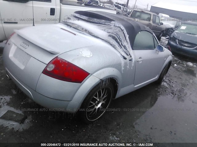 TRUTX28N111046619 - 2001 AUDI TT SILVER photo 4