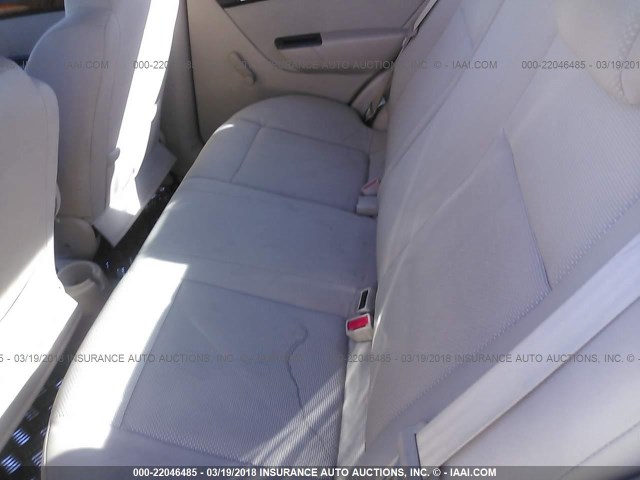 KL1TD56607B063261 - 2007 CHEVROLET AVEO LS ORANGE photo 8