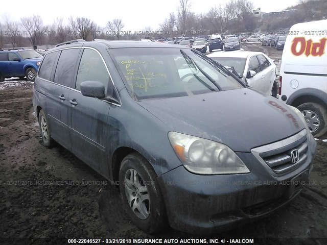 5FNRL38616B447665 - 2006 HONDA ODYSSEY EXL ნაცრისფერი ფოტო 6