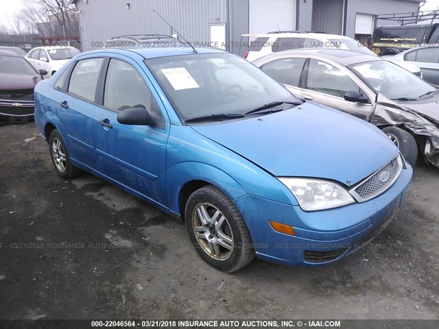 1FAFP34N17W101154 - 2007 FORD FOCUS ZX4/S/SE/SES BLUE photo 1