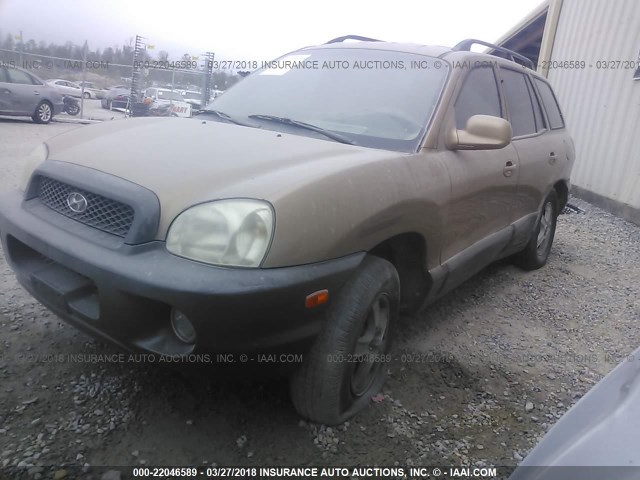 KM8SC83D31U115954 - 2001 HYUNDAI SANTA FE GLS/LX TAN photo 2