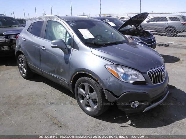 KL4CJBSB6EB740825 - 2014 BUICK ENCORE CONVENIENCE GRAY photo 1